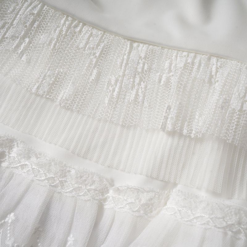 Double Belted Ribbon Frill Skirt