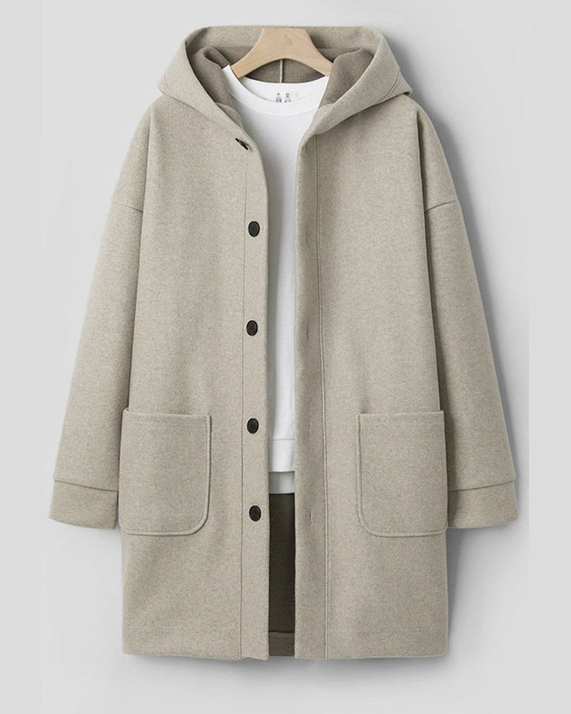 Koven Wool Hooded Coat