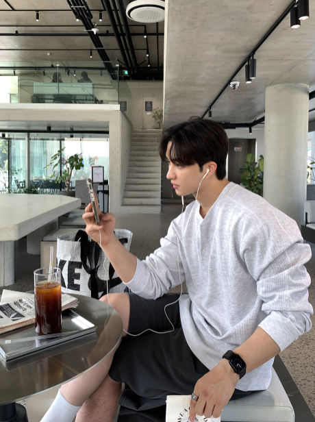 LOOKPLE（ルックプル）の「Look nade Waffle Button Henry Neck Long Sleeve T-Shirt（Tops）」
