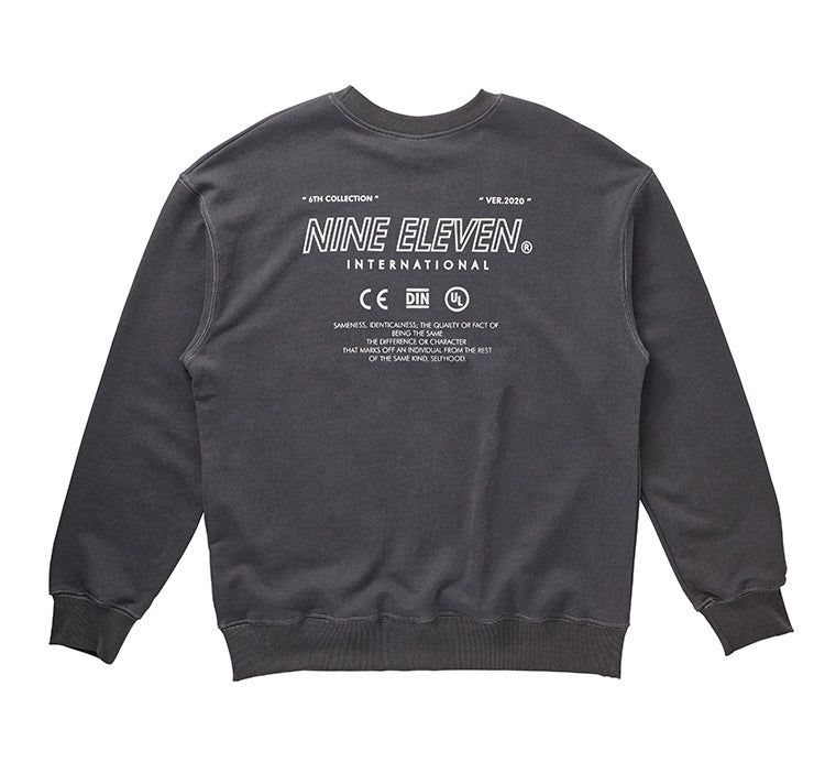 Pigment washed crewneck