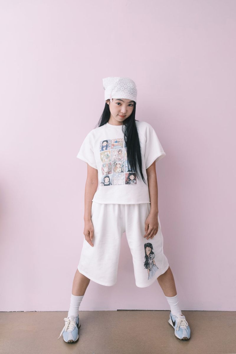 SHAKIRI(シャキリ)の「SHAKIRI X Namsuru 우리들 HALF SWEATPANTS (Pants)」