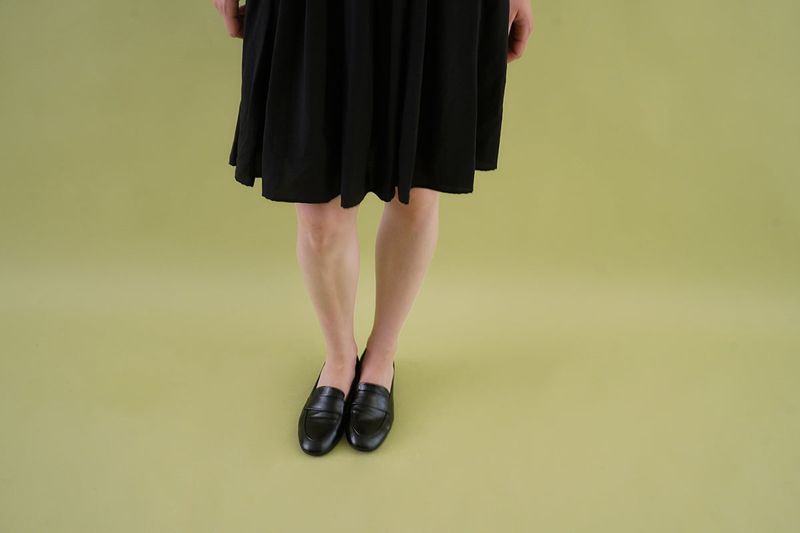 Glossy loafer_black