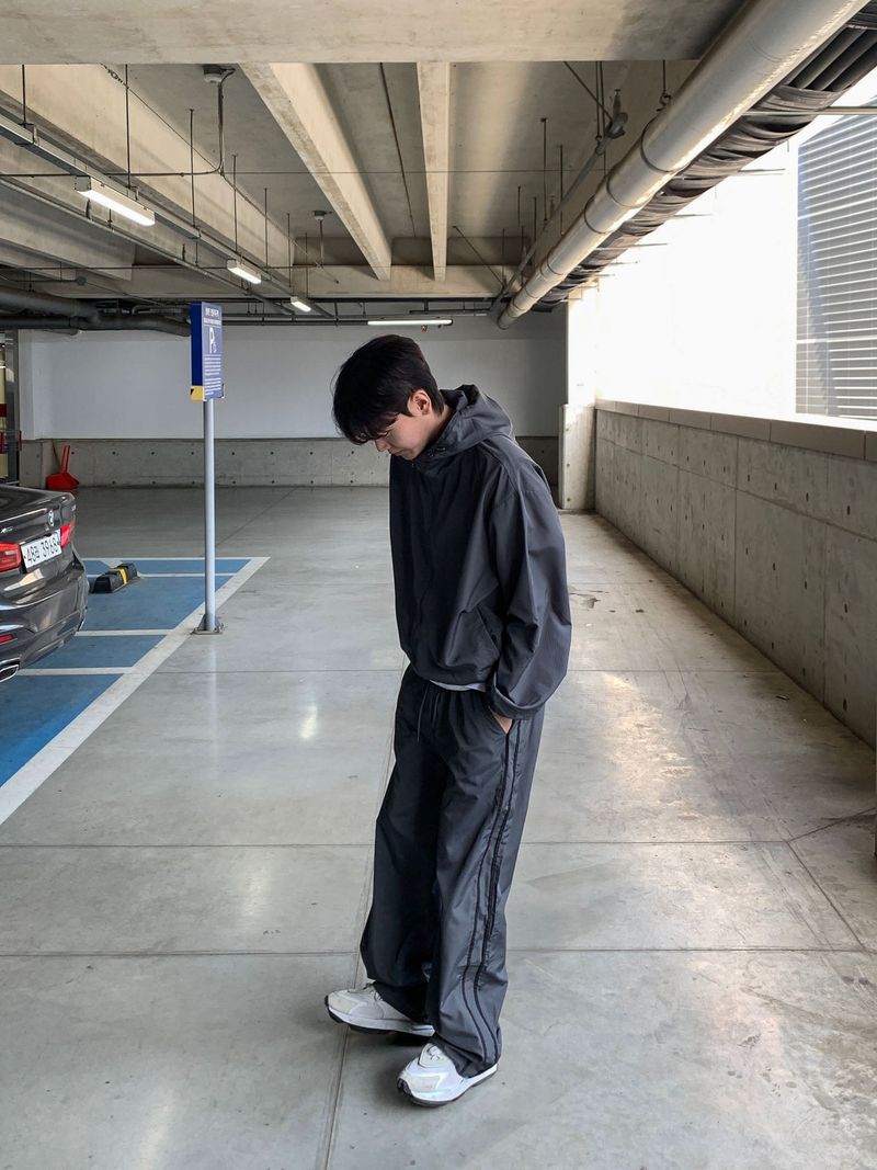 End nylon track pants