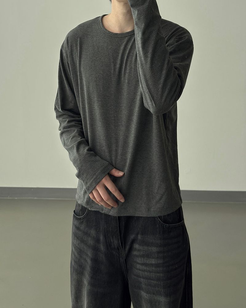 Silky Basic Layered Long Sleeve T-Shirt