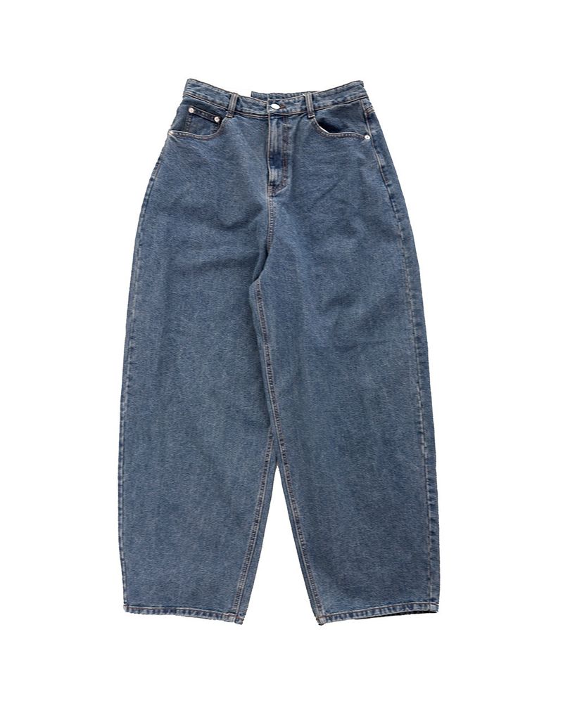 Mauve Back Pocket Wide Denim