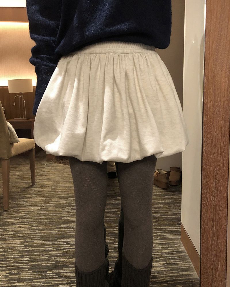 Rian Pumpkin Balloon Short Skirt