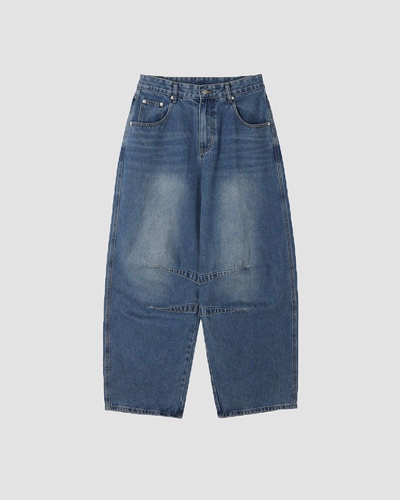 Serin Curved Balloon Denim Pants