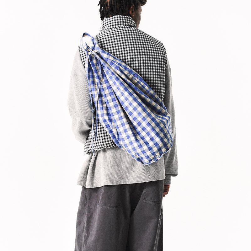 CHECKERED CROSSBODY BAG