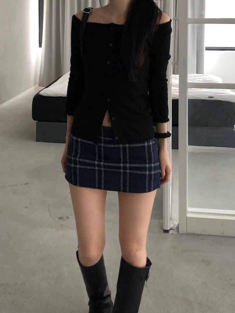 Muir Checkered Mini Skirt (2 colors)