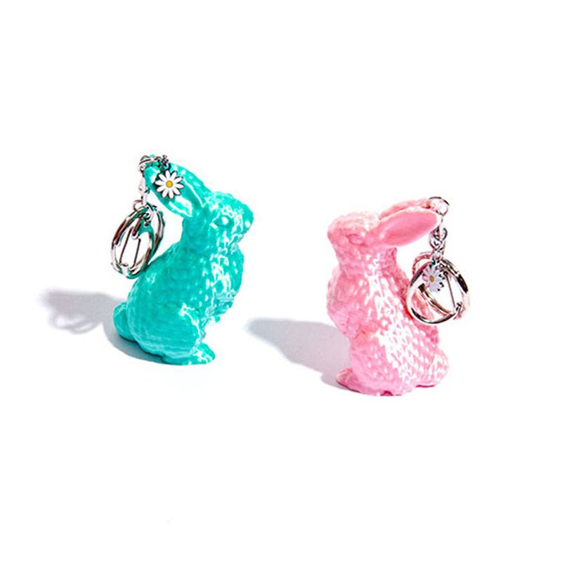 3D BLiNG RABBiT KEYRiNG