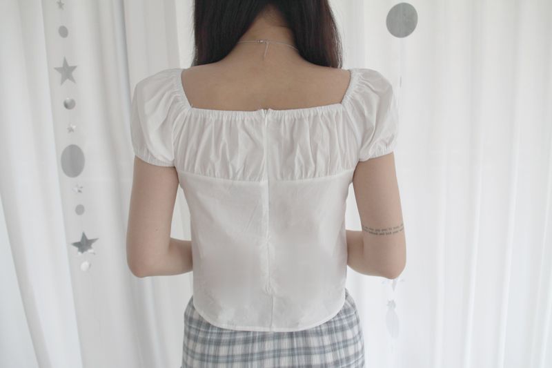 Soft Shirring Blouse