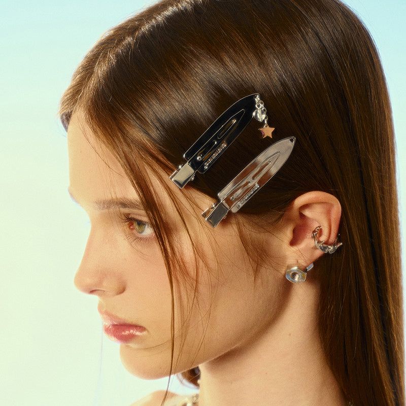 SENTIMENTS（サンティマン）の「NO.512 [BLACK] SURFBOARD STAR HAIR PIN 2SET（Hair Accessories）」