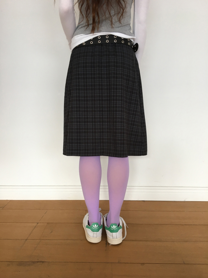 YWD PLAID PLEATS SKIRT (3color)