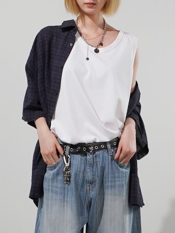 (UNISEX) Longlong Eyelet Belt