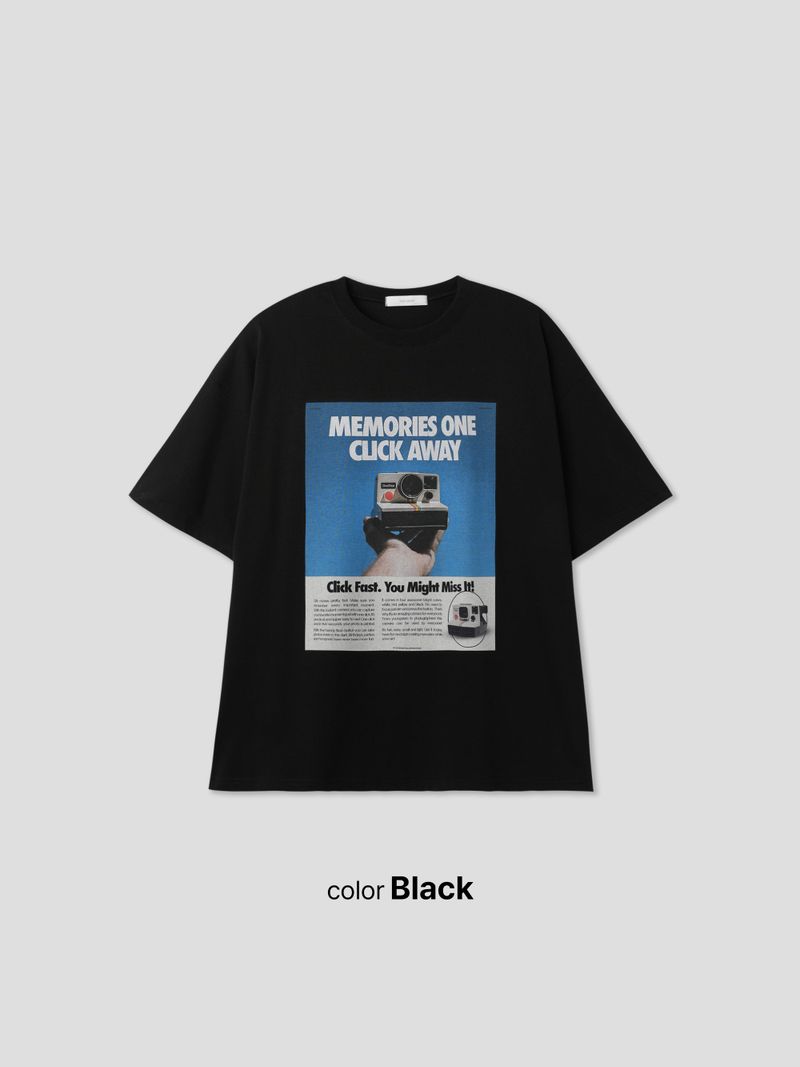 Camera Digital Printed Short Sleeve 3COLOR