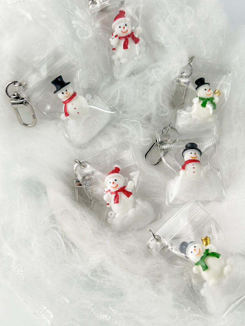 Snowman Pocket Keyring(3color)