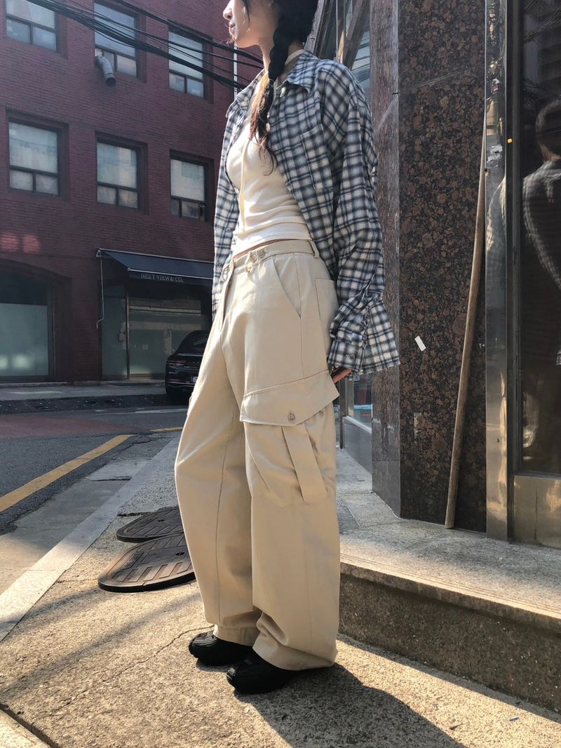 Cookie oversized Plaid Shirt