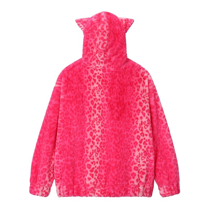 Cat Leopard Jacket - PINK
