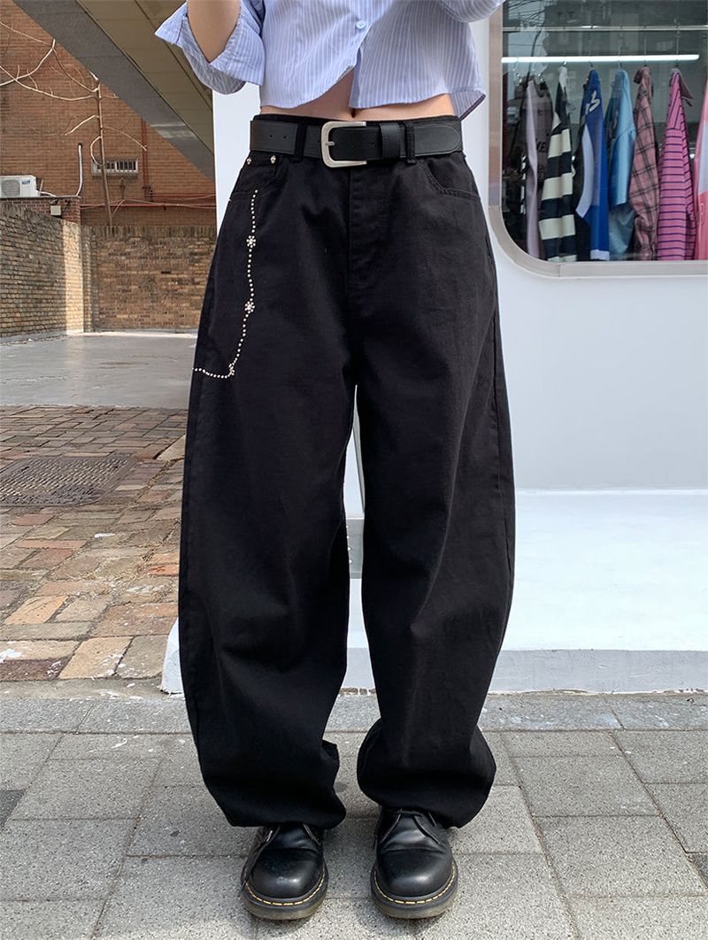 CHAINPIECE BALLOON PANTS