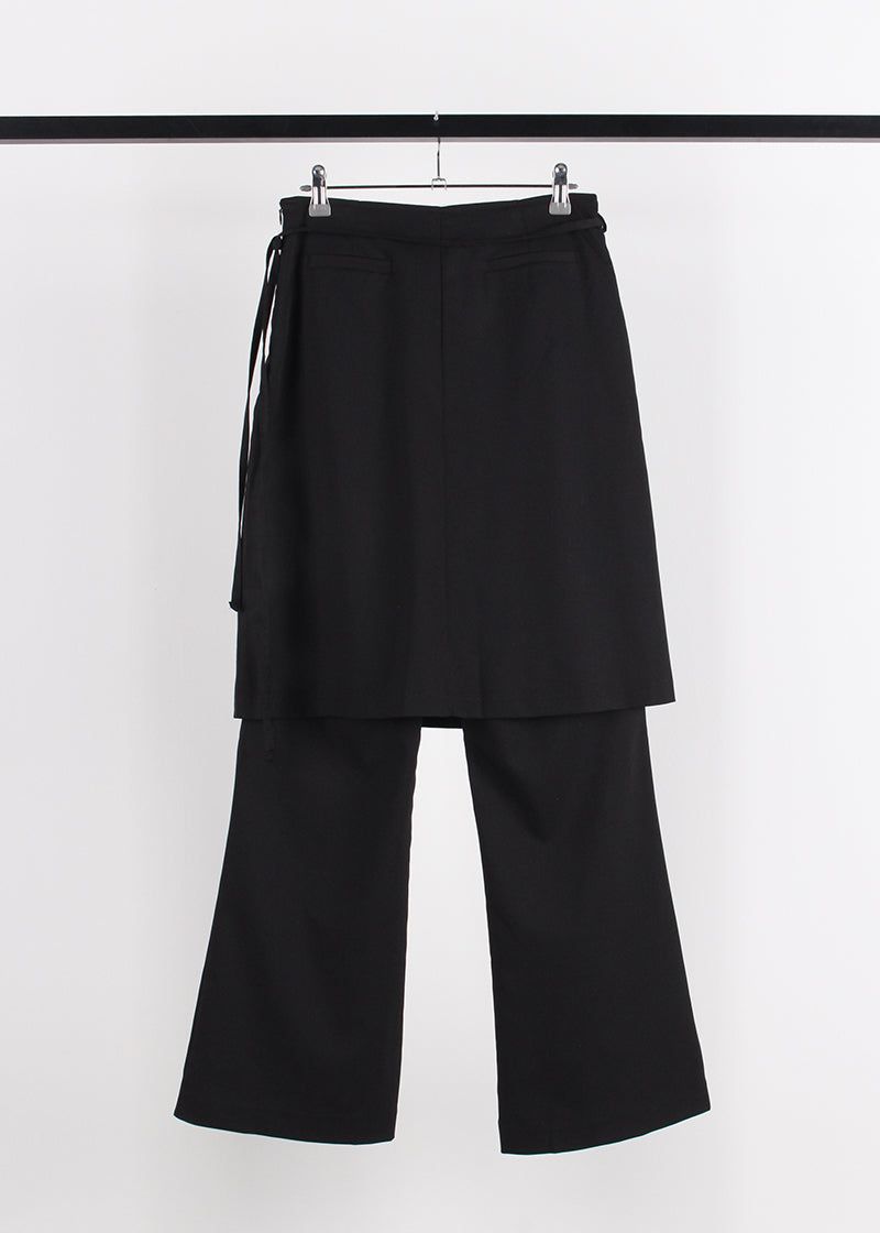 LAYERED SKIRT SLACKS