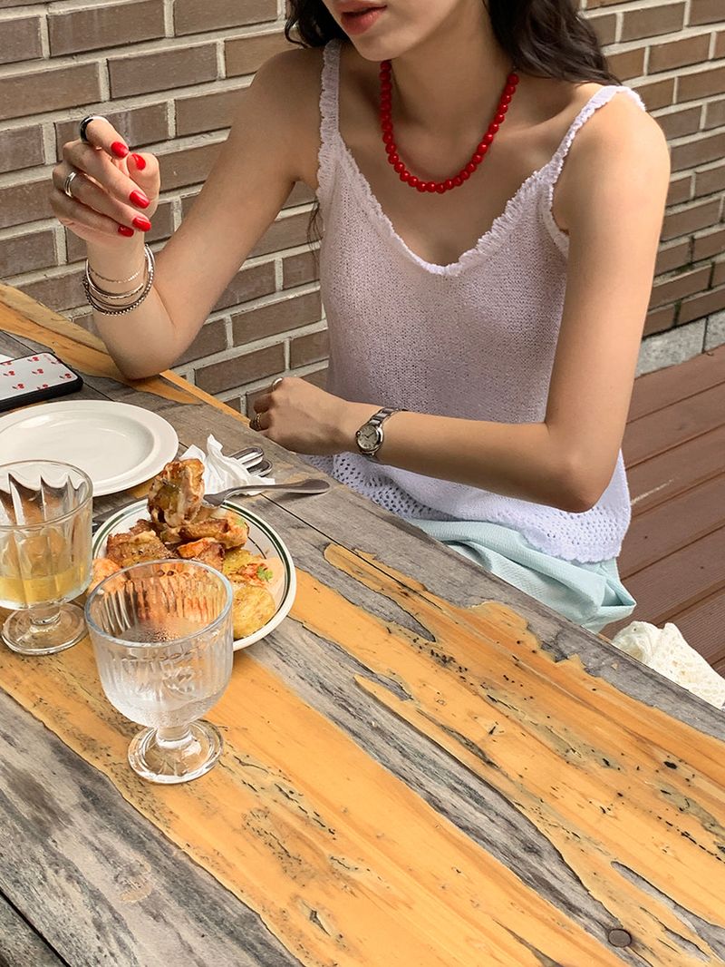 [MADE] RODYL FRILL KNIT SLEEVELESS