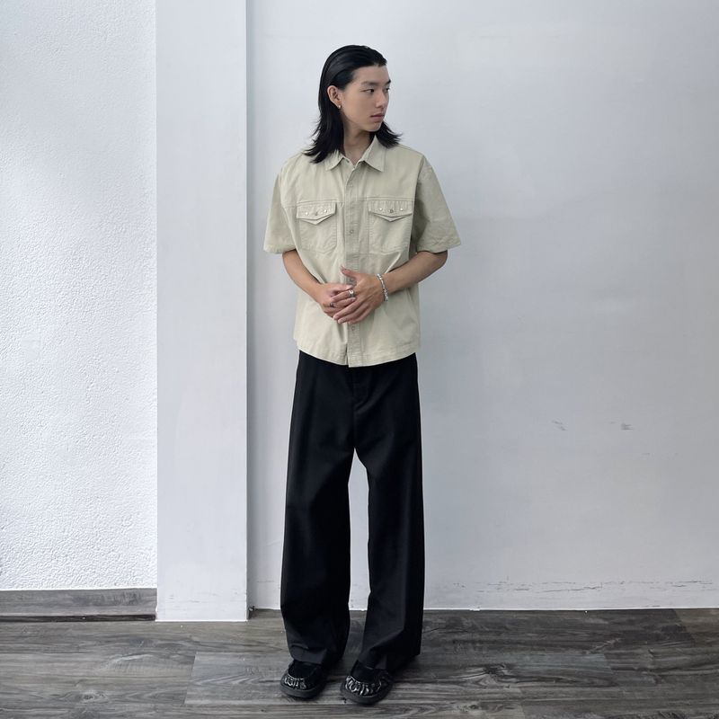 Light Sand Double Pocket Shirt