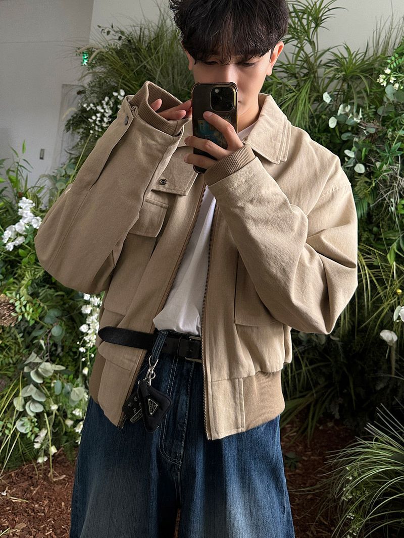 Kant Double Collar Blouson (2color)