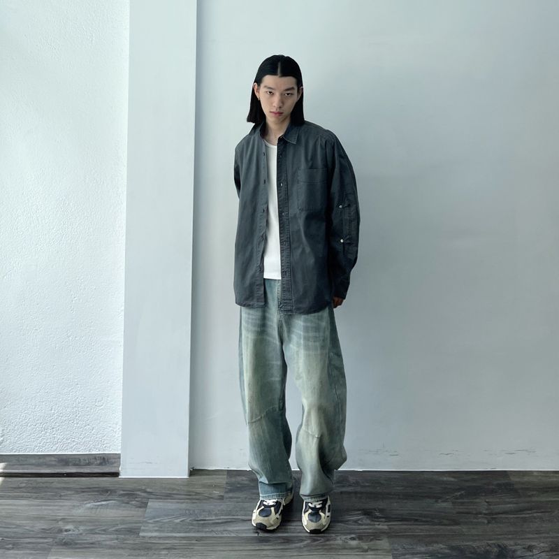 Snap Detail Utility Shirt