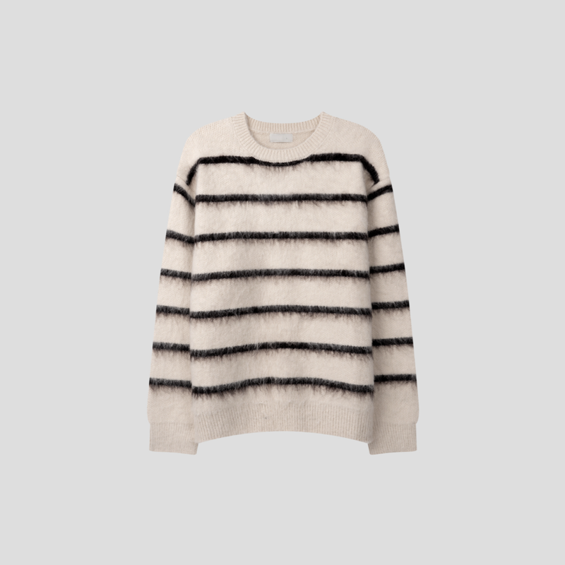 SCOPE STRIPE MOHAIR KNIT