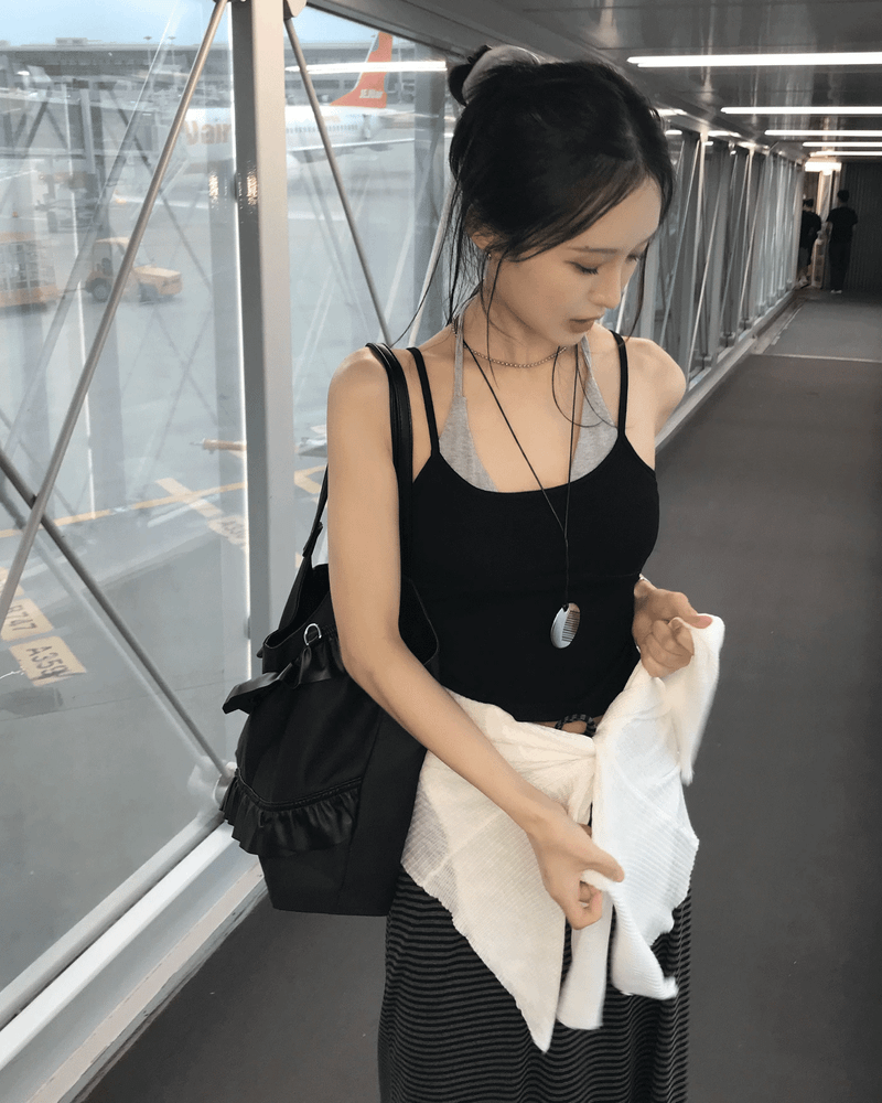 GUSTA（グスタ）の「Bestie Layered Halter Neck Bra Top（Tops）」