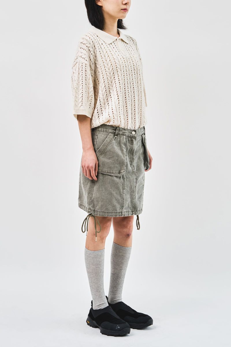 (W) Weth Washed Skirt (2color)