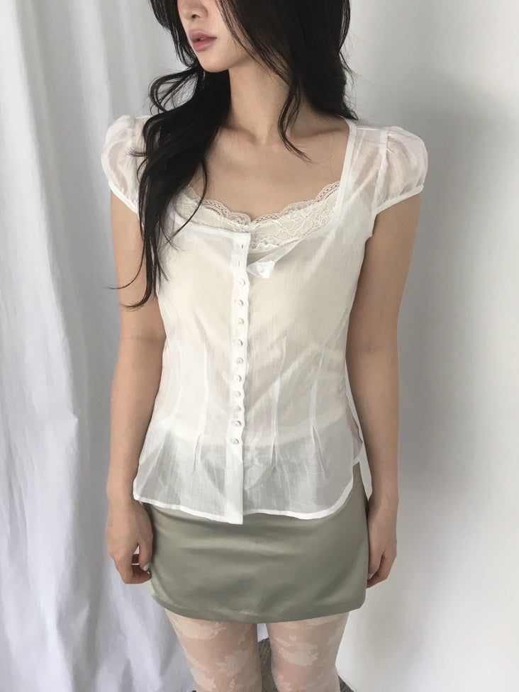 moroi（モロイ）の「see-through blouse（Tops）」