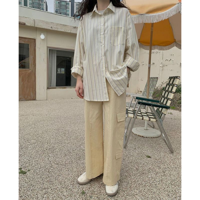 Atty Overfit Stripe Shirt
