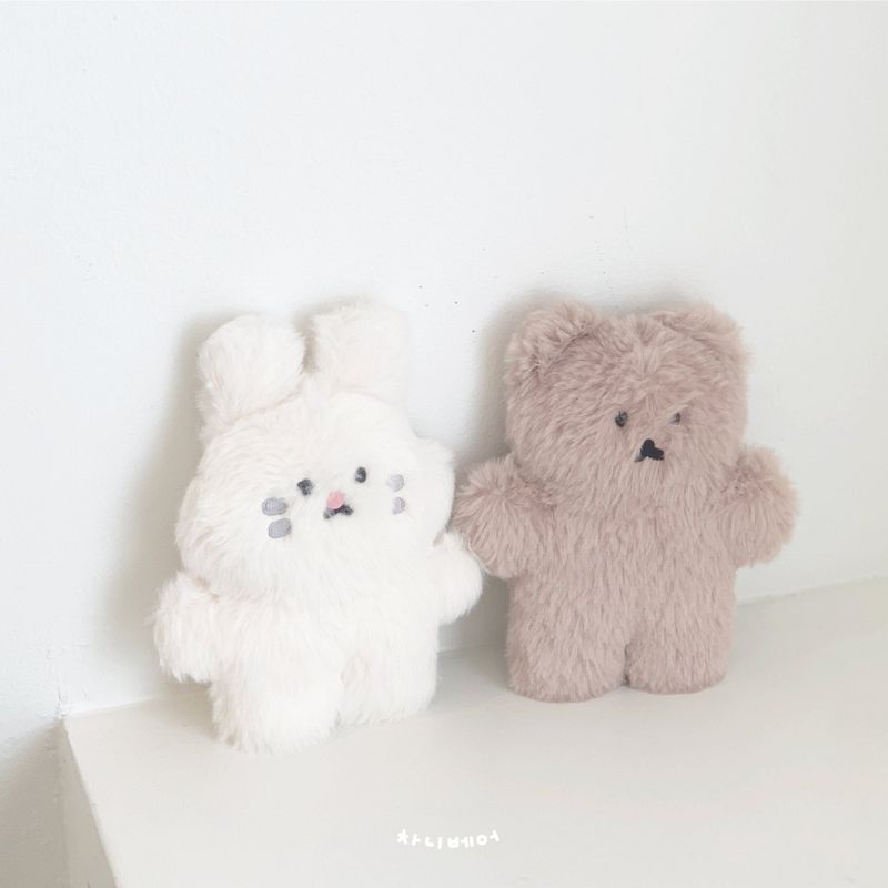 Flat chanibear toy keyring (Brown)