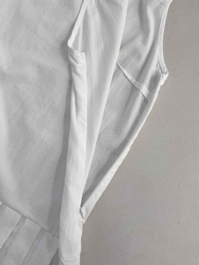 Sepia Pleated Bustier One Piece