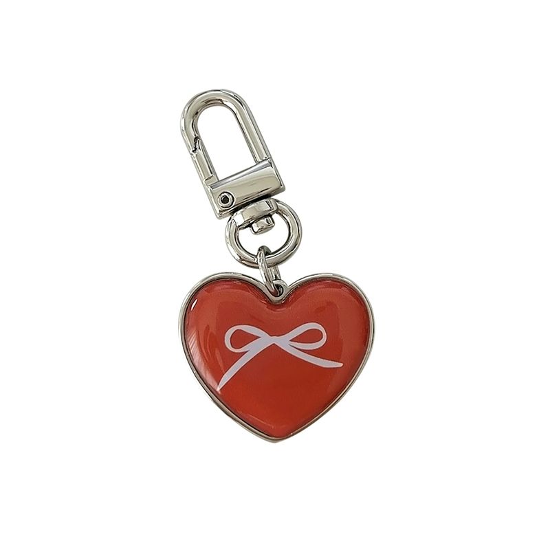 allthesamestudio(オールザセイムスタジオ)の「ribbon heart epoxy keyring(red)(Toys/Key Holders)」