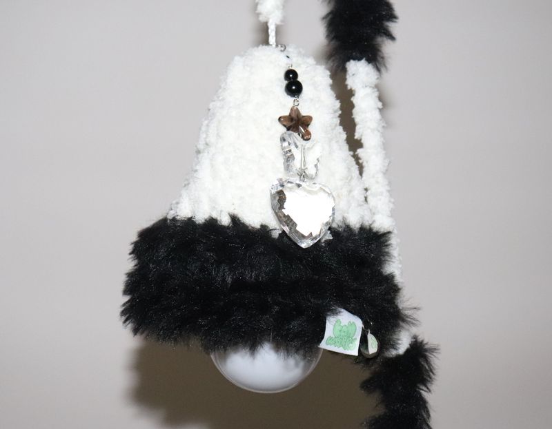 fluffy black cozy light