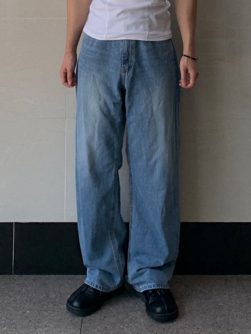 Flame Semi Wide Linen Pants