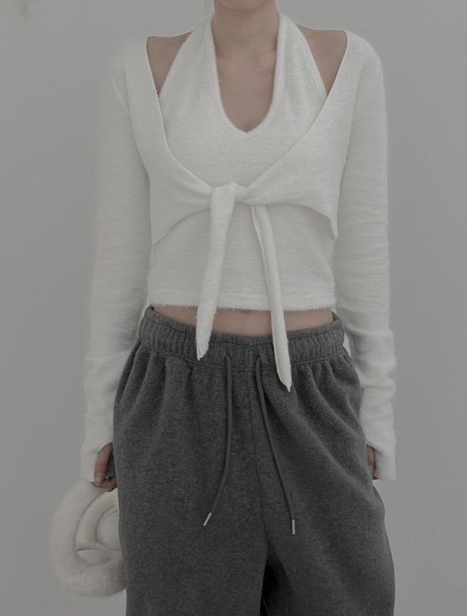 Marsh Fur Halter Neck Sleeveless