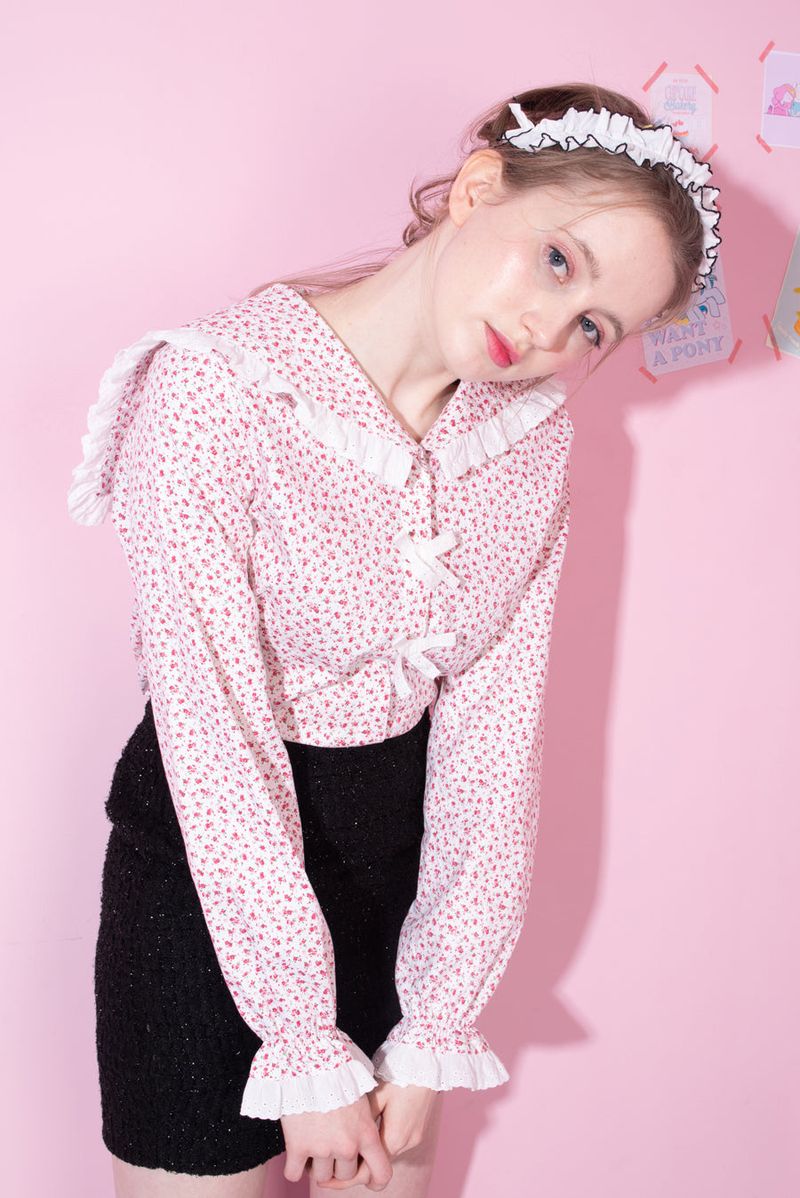 cattline(カトリーヌ)の「flower sailor blouse(Tops)」