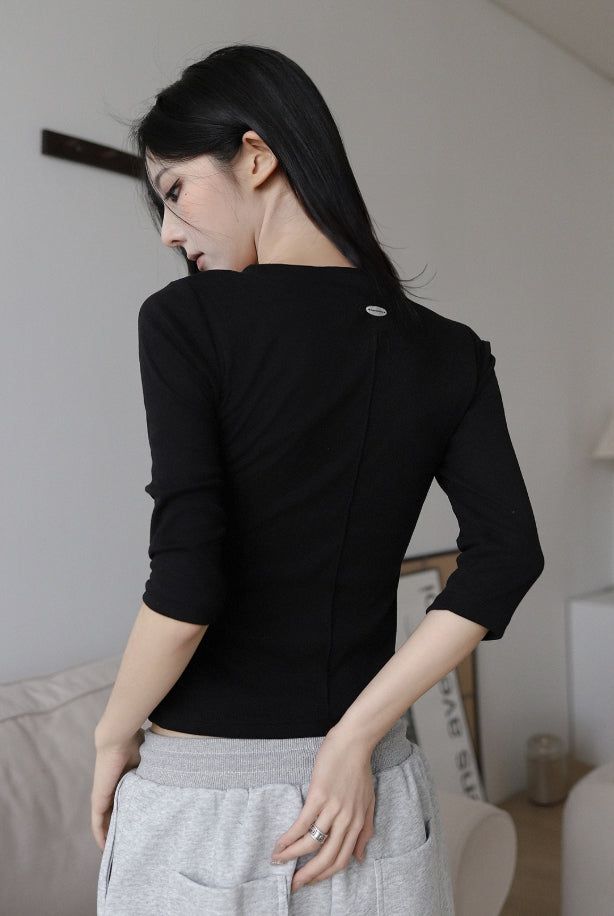 26SS★ [ EEUN MADE] Oval incision T