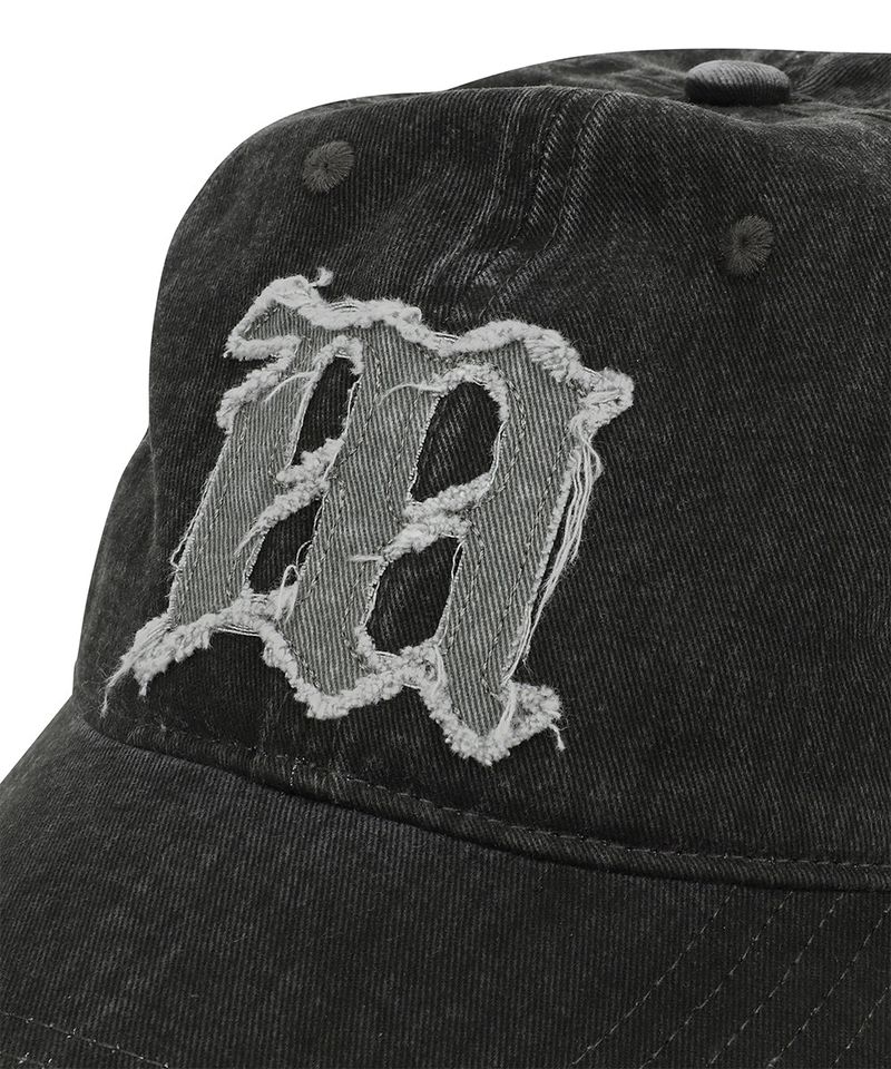VINTAGE WASHED APPLEQUE M BALL CAP_CHARCOAL