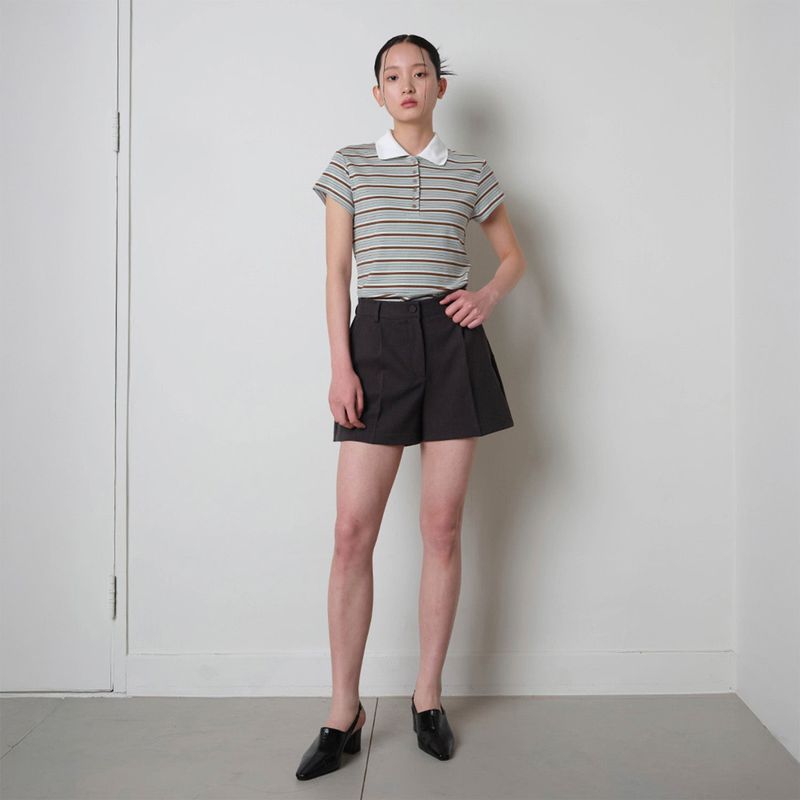 Loventina（ラヴェンティナ）の「Day Essential Shorts_Charcoal（Pants）」