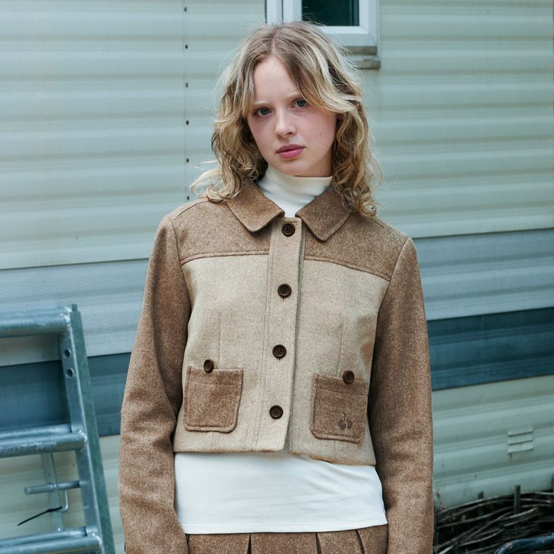 KIRSH（キルシー）の「CHERRY BUTTON POINT TAILER JACKET[DARK BEIGE]（Jackets/Outerwear）」