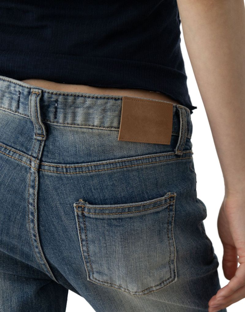 Vintage Capri Denim Pants (low-rise)