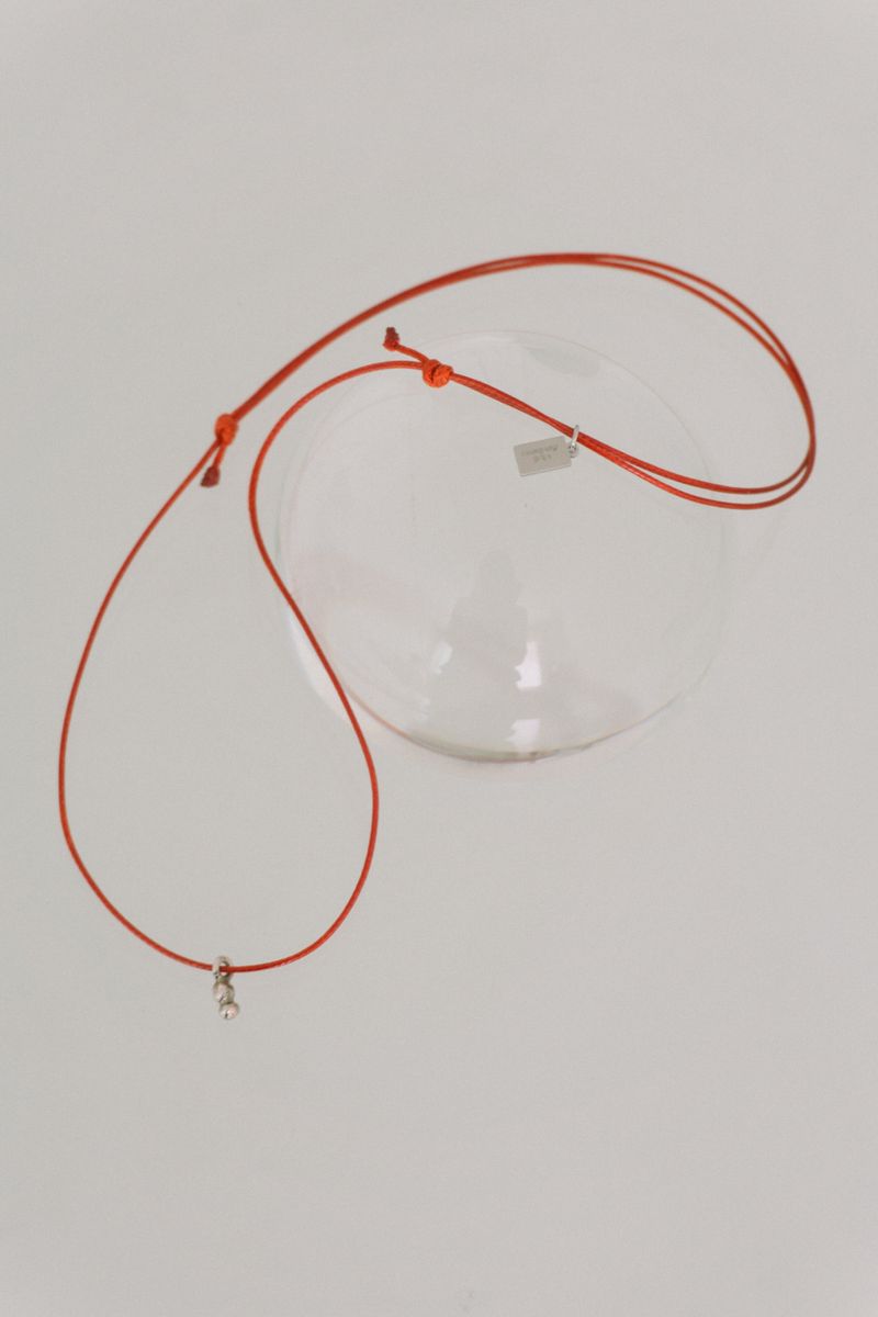 Drop necklace [red]