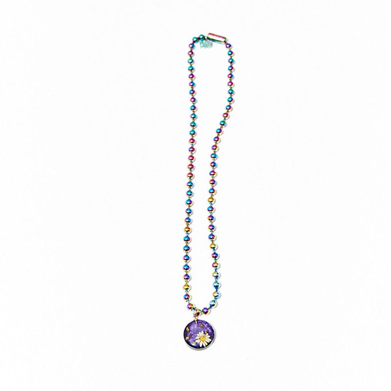 [NIROSERENDIPITY] ACRYLiC DAiSY NECKLACE