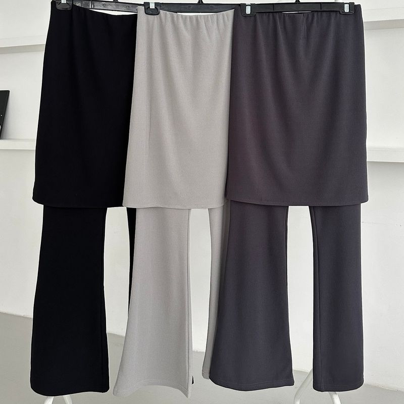 レイヤードフレアパンツ - 3colors
