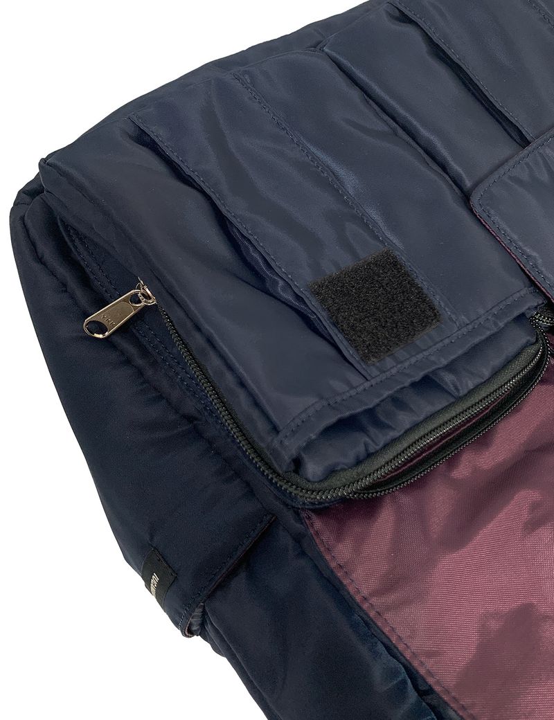 Padded Cargo Pocket Backpack (Navy)