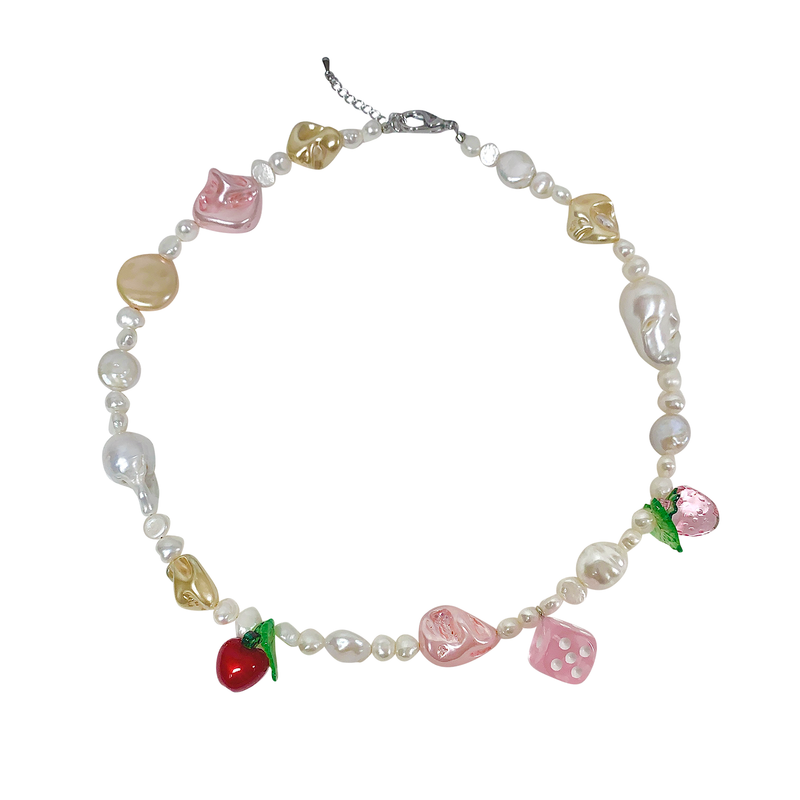 hurjaboyacc（ホジャボーイアクセ）の「fruity pearl necklace（Accessories）」